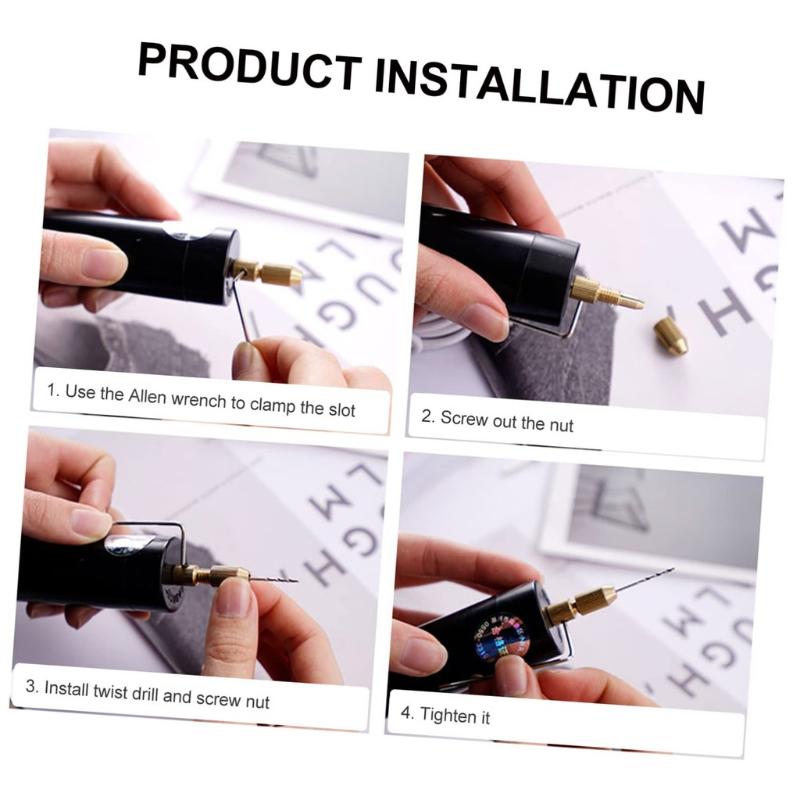 Resin Craft Workshop - Mini Taladro Rotatorio USB con 3