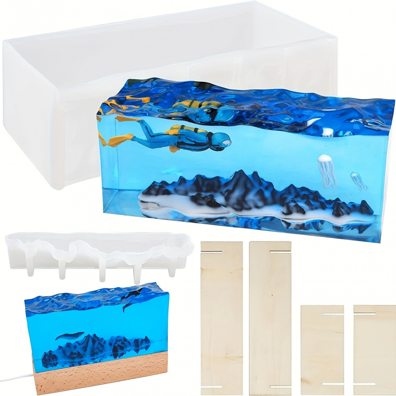 Resin Ocean Wave Mold - 1 Juego de moldes de resina