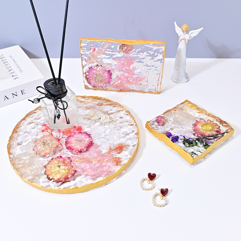 Coaster Mold Round - Molde DIY de resina de cristal,
