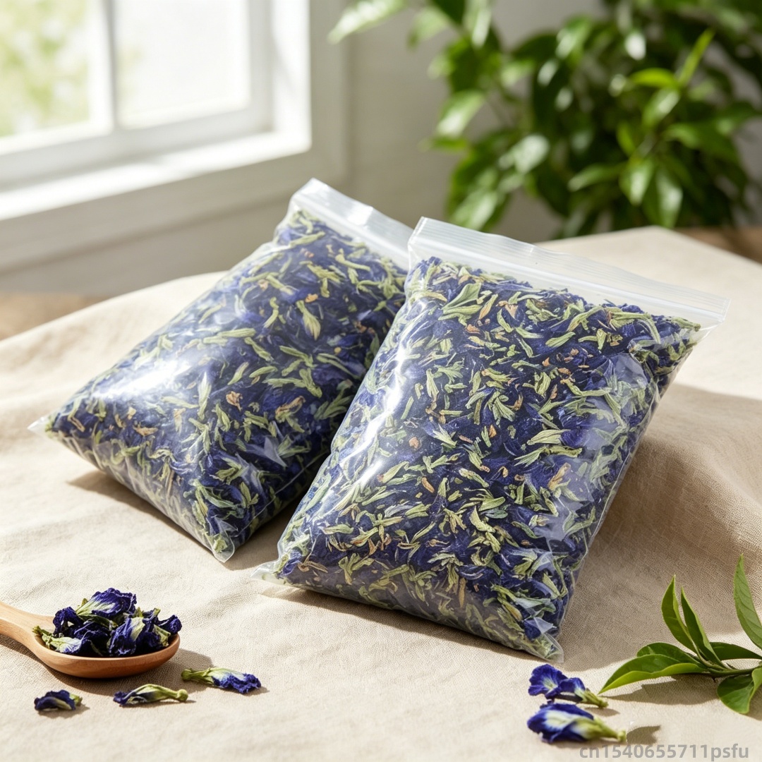 Dried Flower Bulk - Flor de mariposa azul natural, flor