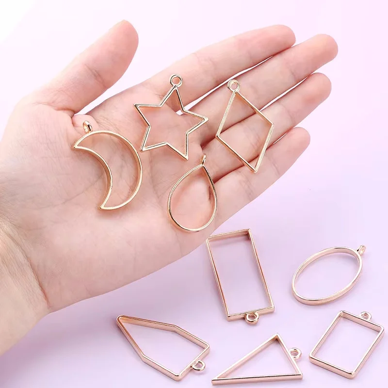 Resin Jewelry Kit - Colgantes de bisel abierto para resina,