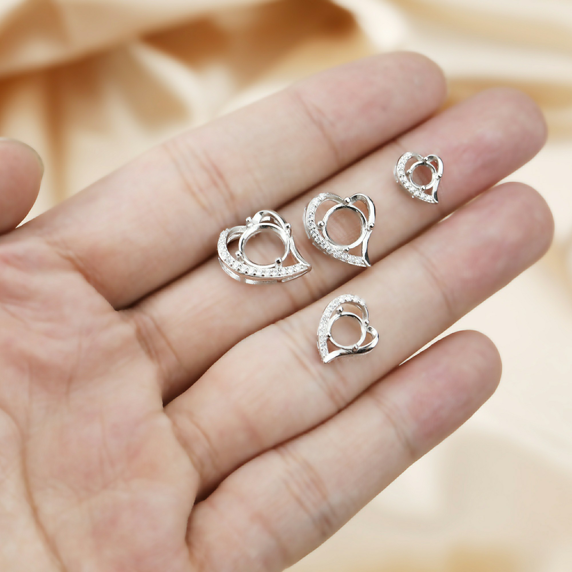 Colgante de plata de ley 925,  - Bezels Set Pendant reseña y precio