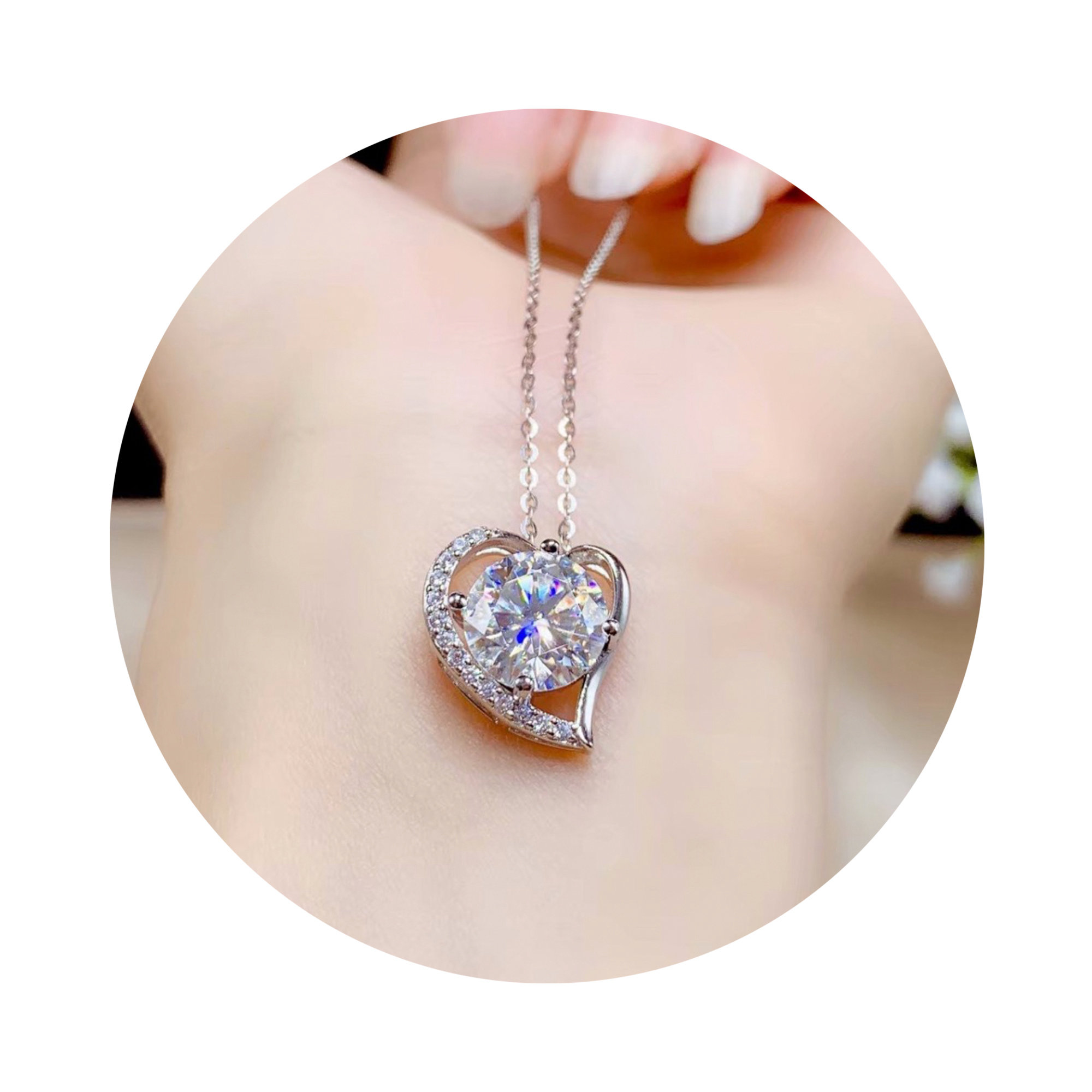 Colgante de plata de ley 925,  - Bezels Set Pendant reseña y precio