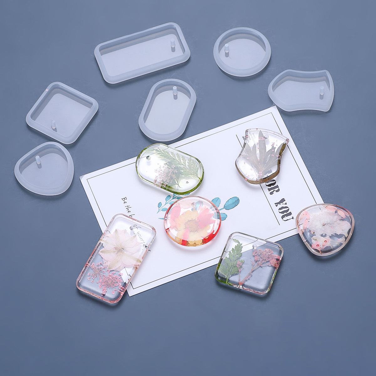 Juego de moldes de silicona pa - Resin Jewelry Kit reseña y precio