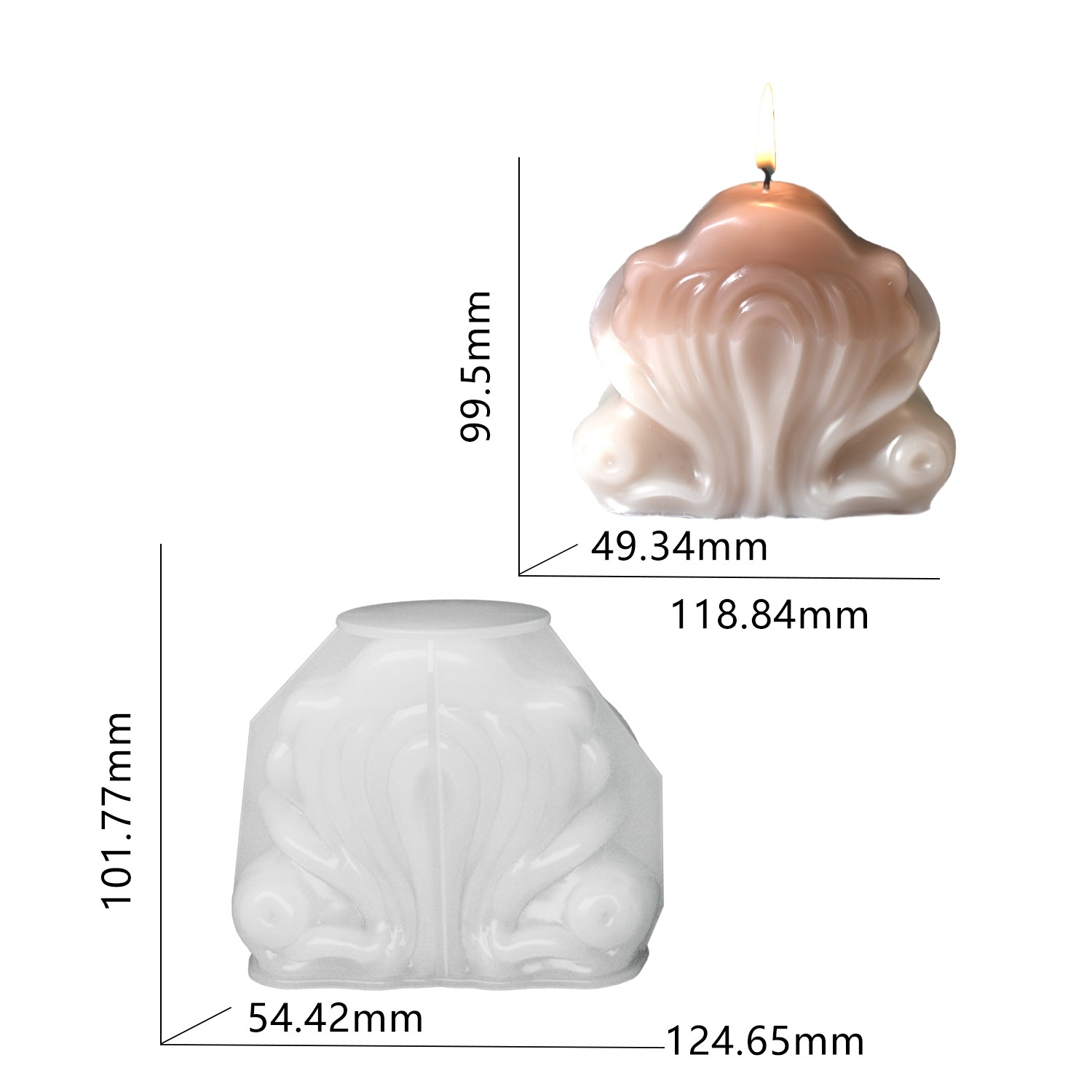Molde de silicona para velas c - Resin Ocean Wave Mold reseña y precio