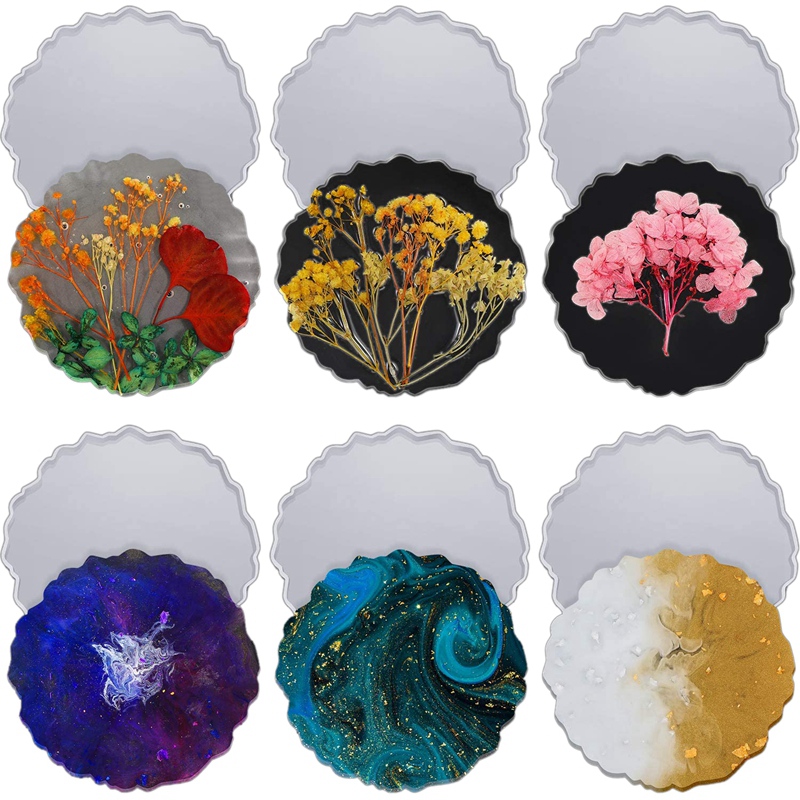 6 Moldes de Resina para Posava - Geode Mold Silicone reseña y precio