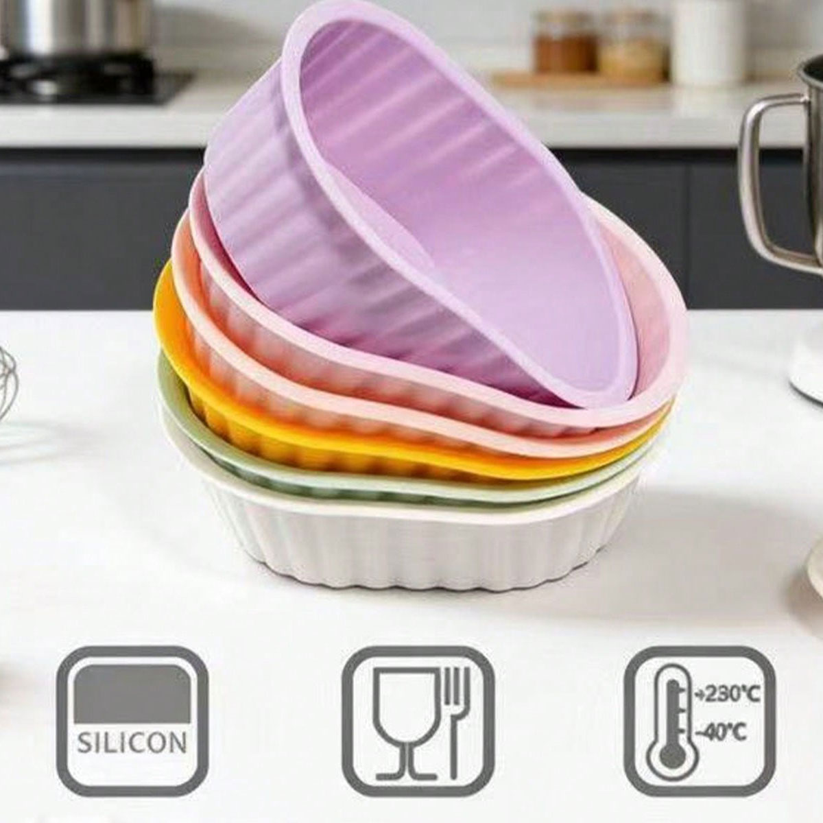 Molde de silicona para pasteli - Mixing Cup Silicone reseña y precio