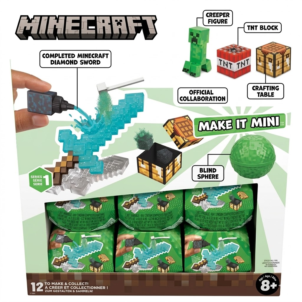 Original MGA Miniverse Minecra - Resin Crafting Minecraft reseña y precio