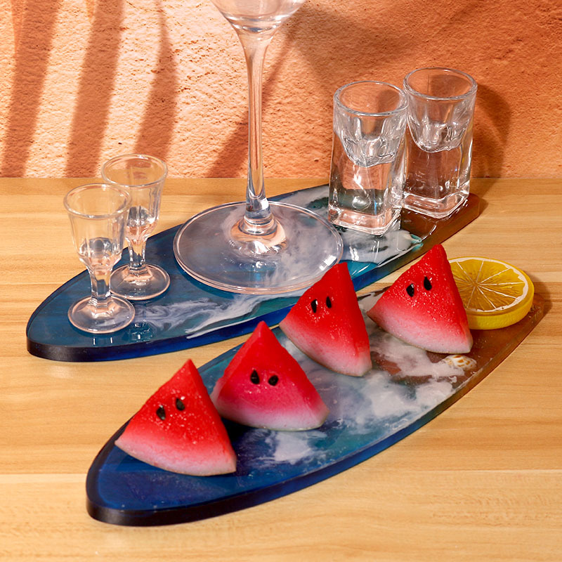 Nuevos moldes de bandeja de re - Resin Ocean Wave Mold reseña y precio