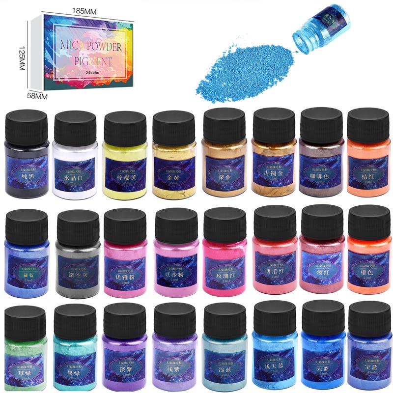 Tinte de resina epoxi en polvo - Resin Pigment Set reseña y precio