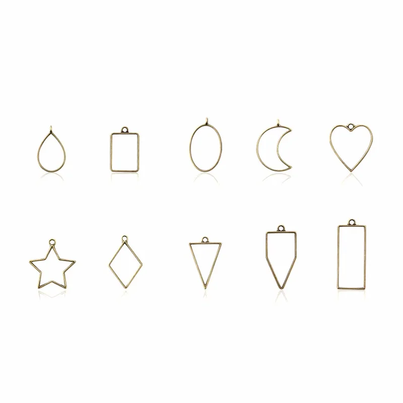 Colgantes de bisel abierto par - Resin Jewelry Kit reseña y precio